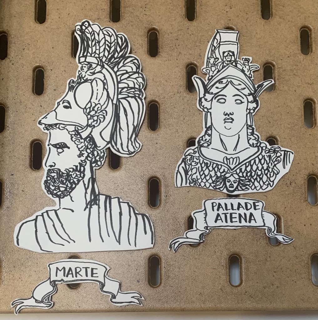 The Gods - Mars and Athena